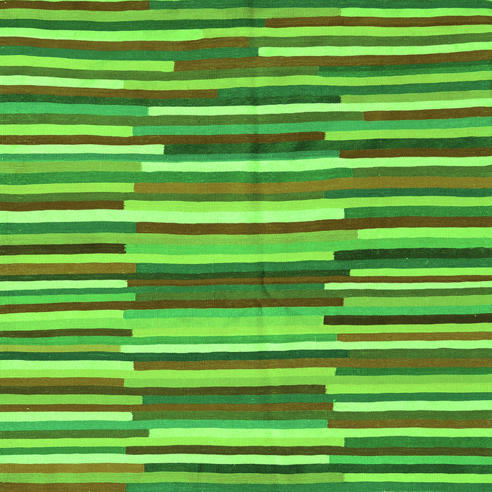 Serging Thickness of Southwestern Green Country Rug, con2191grn