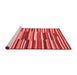 Country Red Washable Rugs