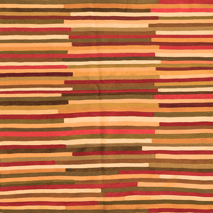 Serging Thickness of Southwestern Orange Country Rug, con2191org