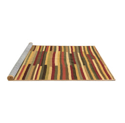 Sideview of Machine Washable Southwestern Brown Country Rug, wshcon2191brn