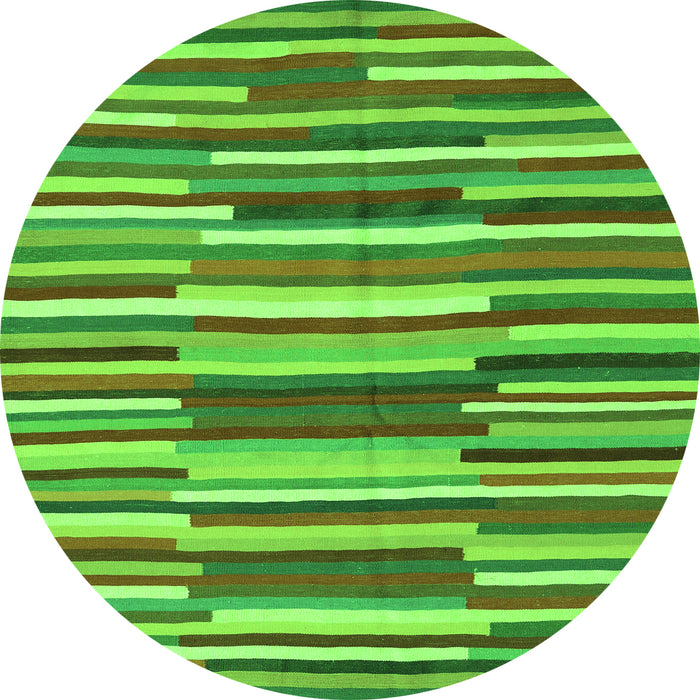Machine Washable Southwestern Green Country Area Rugs, wshcon2191grn