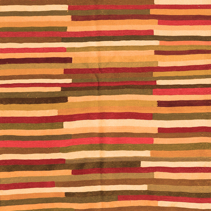 Serging Thickness of Machine Washable Southwestern Orange Country Area Rugs, wshcon2191org