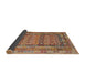 Thickness of Contemporary Brown Southwestern Rug, con2192