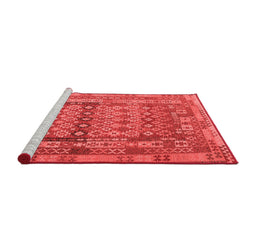 Country Red Washable Rugs