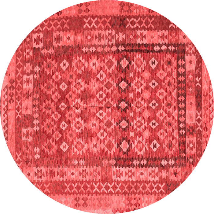 Machine Washable Southwestern Red Country Rug, wshcon2192red