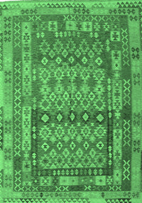 Southwestern Emerald Green Country Rug, con2192emgrn