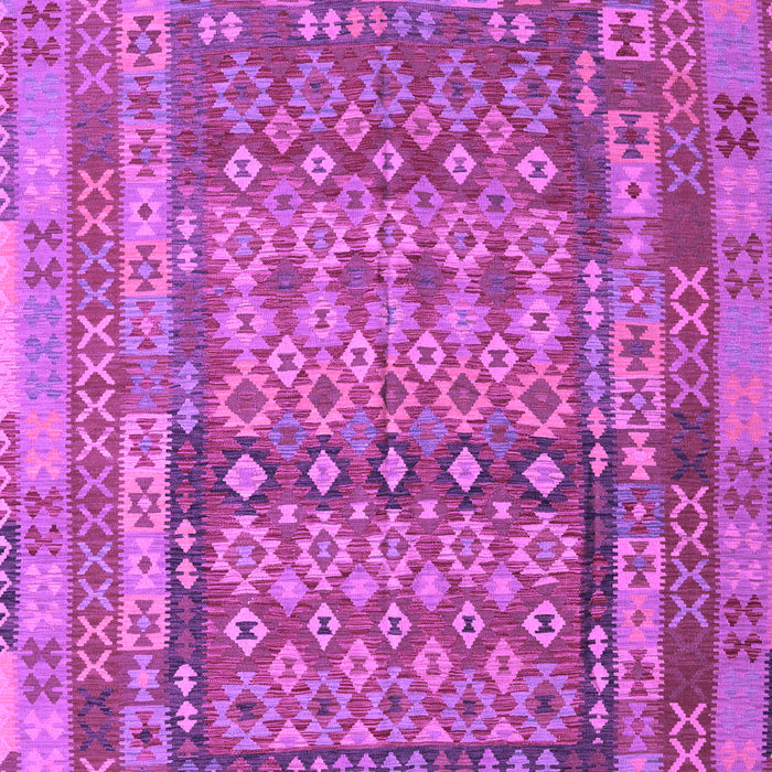 Machine Washable Southwestern Purple Country Area Rugs, wshcon2192pur