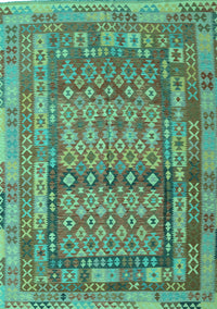 Southwestern Turquoise Country Rug, con2192turq