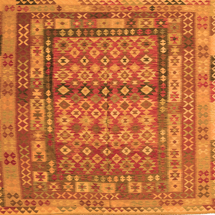 Serging Thickness of Southwestern Orange Country Rug, con2192org