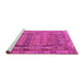 Sideview of Machine Washable Southwestern Pink Country Rug, wshcon2192pnk