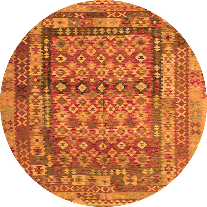 Machine Washable Southwestern Orange Country Area Rugs, wshcon2192org