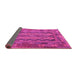 Sideview of Southwestern Pink Country Rug, con2193pnk