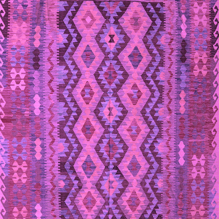 Machine Washable Southwestern Purple Country Area Rugs, wshcon2193pur