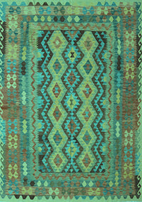 Southwestern Turquoise Country Rug, con2193turq