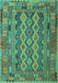 Southwestern Turquoise Country Rug, con2193turq