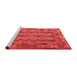 Country Red Washable Rugs