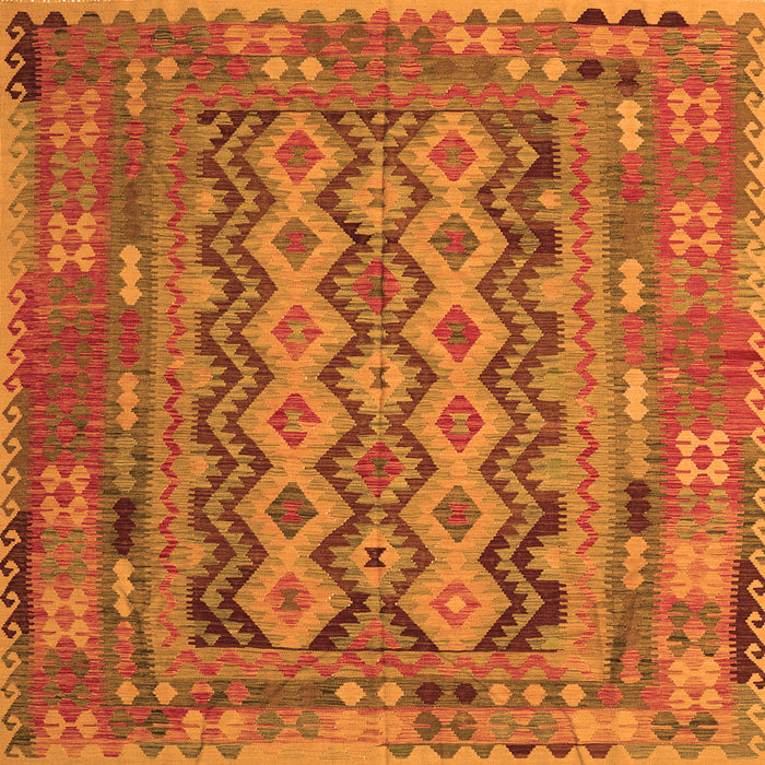 Serging Thickness of Southwestern Orange Country Rug, con2193org