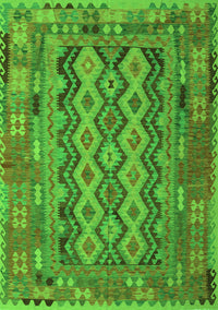 Southwestern Green Country Rug, con2193grn