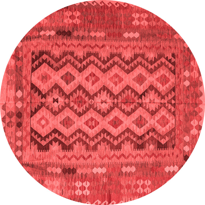 Machine Washable Southwestern Red Country Rug, wshcon2193red