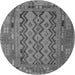 Square Southwestern Gray Country Rug, con2193gry