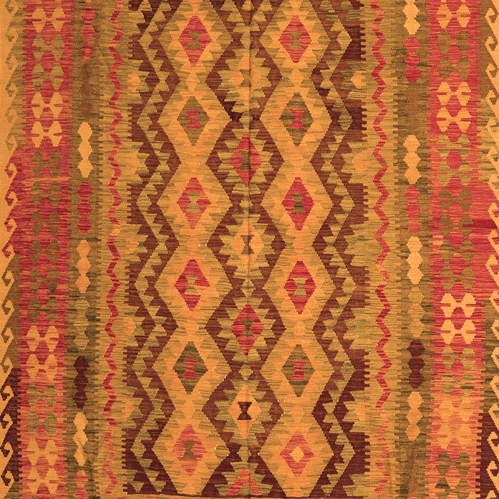 Serging Thickness of Machine Washable Southwestern Orange Country Area Rugs, wshcon2193org