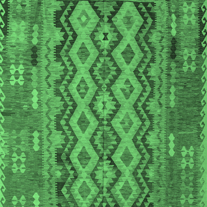 Southwestern Emerald Green Country Rug, con2193emgrn