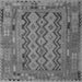 Serging Thickness of Southwestern Gray Country Rug, con2193gry