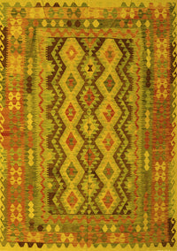 Southwestern Yellow Country Rug, con2193yw