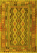 Southwestern Yellow Country Rug, con2193yw