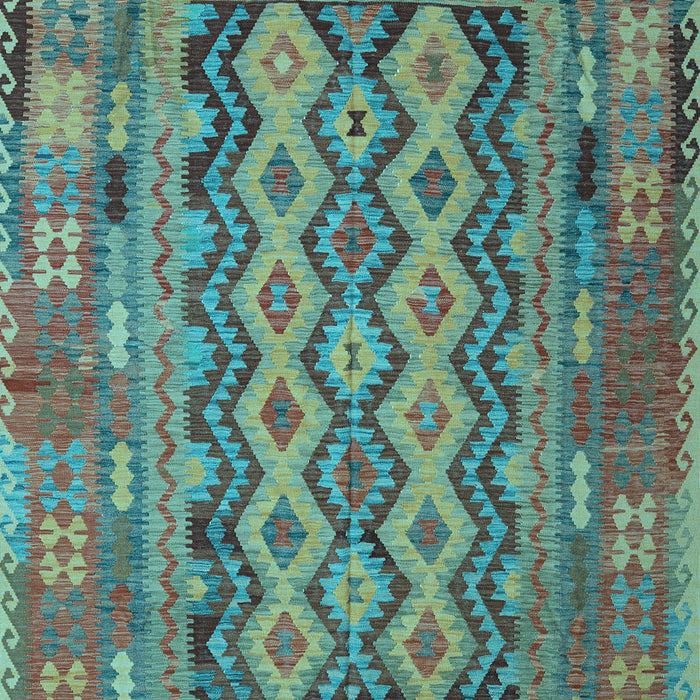 Southwestern Light Blue Country Rug, con2193lblu