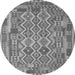 Square Southwestern Gray Country Rug, con2194gry