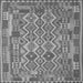 Serging Thickness of Southwestern Gray Country Rug, con2194gry