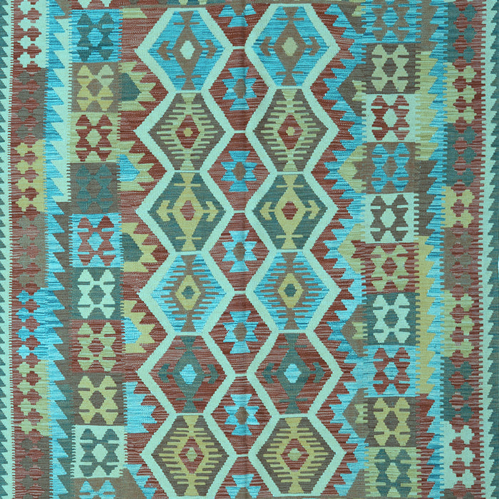 Southwestern Light Blue Country Rug, con2194lblu
