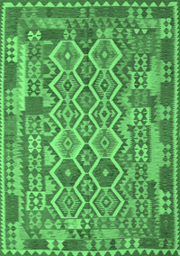 Southwestern Emerald Green Country Rug, con2194emgrn