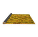 Sideview of Abstract Yellow Contemporary Rug, con2195yw