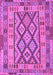 Machine Washable Abstract Purple Contemporary Area Rugs, wshcon2195pur