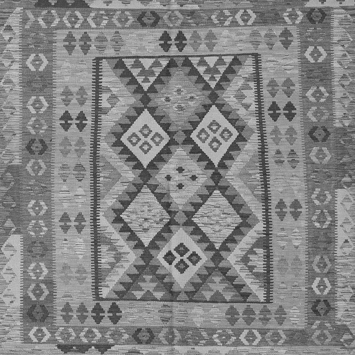 Round Machine Washable Abstract Gray Contemporary Rug, wshcon2195gry