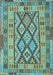 Machine Washable Abstract Light Blue Contemporary Rug, wshcon2195lblu