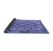 Sideview of Abstract Blue Contemporary Rug, con2195blu