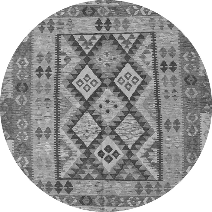 Square Abstract Gray Contemporary Rug, con2195gry