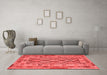 Contemporary Red Washable Rugs