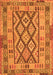 Serging Thickness of Machine Washable Abstract Orange Contemporary Area Rugs, wshcon2195org