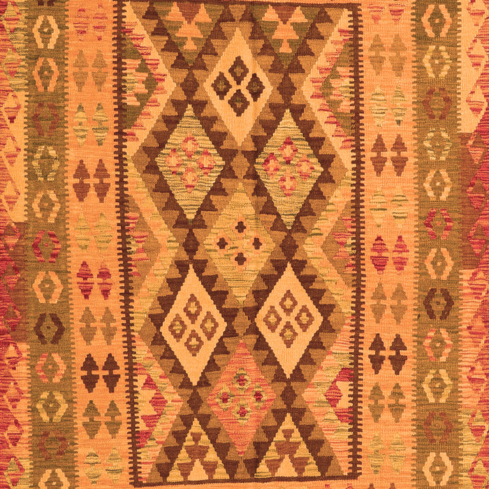 Serging Thickness of Machine Washable Abstract Orange Contemporary Area Rugs, wshcon2195org