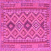 Square Oriental Pink Traditional Rug, con2196pnk