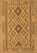 Machine Washable Oriental Brown Traditional Rug, wshcon2196brn