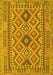 Oriental Yellow Traditional Rug, con2196yw