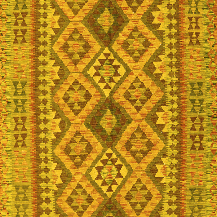 Oriental Yellow Traditional Rug, con2196yw