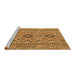 Sideview of Machine Washable Oriental Brown Traditional Rug, wshcon2196brn