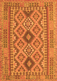 Oriental Orange Traditional Rug, con2196org