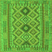 Serging Thickness of Oriental Green Traditional Rug, con2196grn